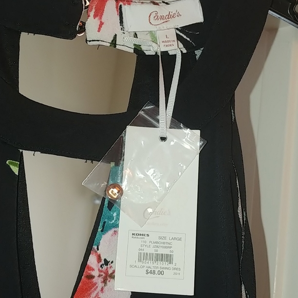 NWT Candies Scallop Halter Swing Dress - Picture 4 of 4